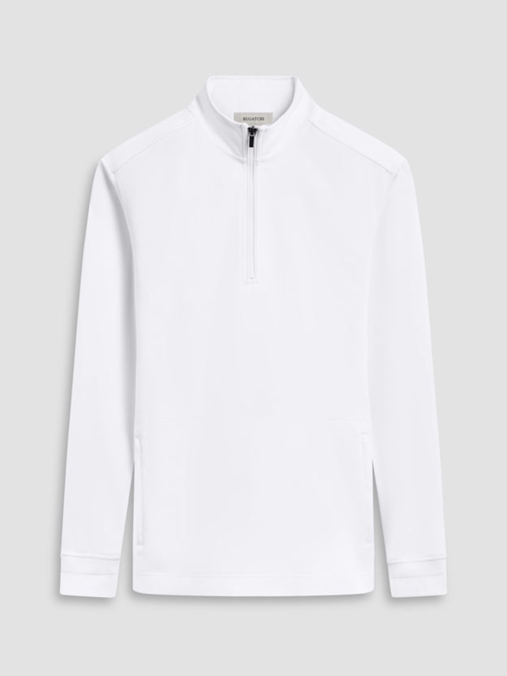 Bugatchi Ivory Zip-Front Pullover - Picture 5 of 5